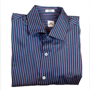Peter Millar striped dress shirt Size Large